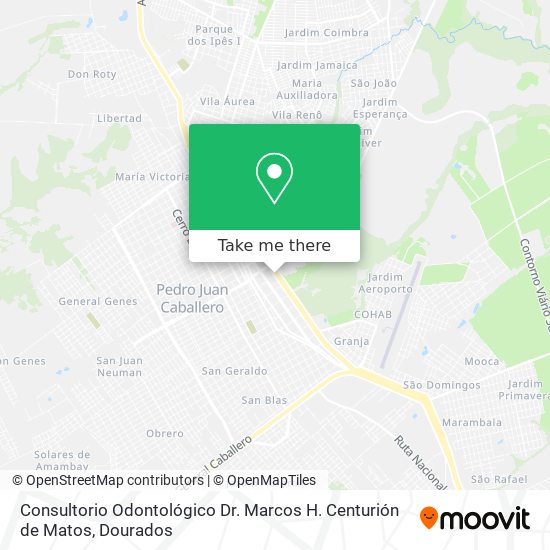 Consultorio Odontológico Dr. Marcos H. Centurión de Matos map