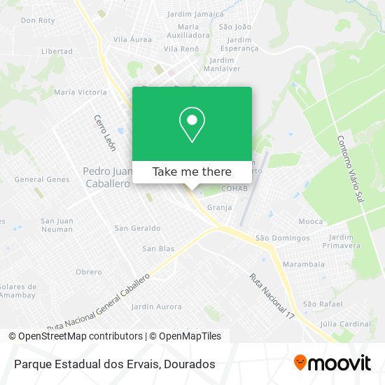 Parque Estadual dos Ervais map