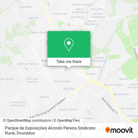 Parque de Exposições Alcindo Pereira Sindicato Rural map