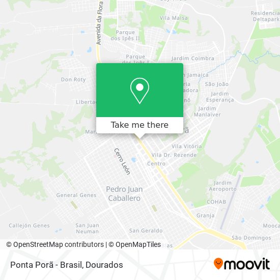 Ponta Porã - Brasil map