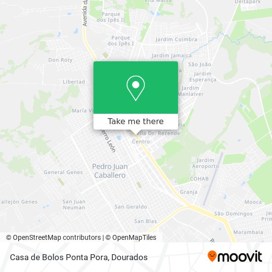 Casa de Bolos Ponta Pora map
