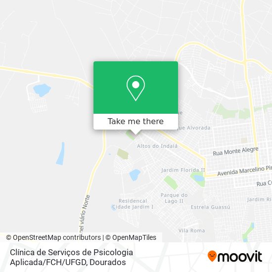 Clínica de Serviços de Psicologia Aplicada / FCH / UFGD map