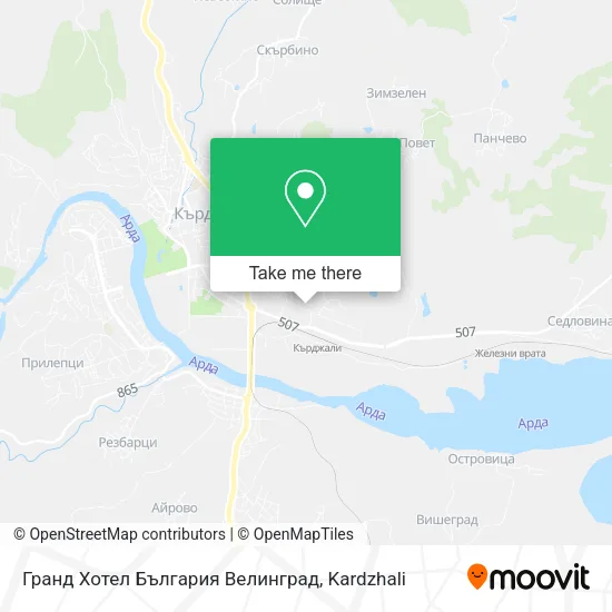 Карта Гранд Хотел България Велинград