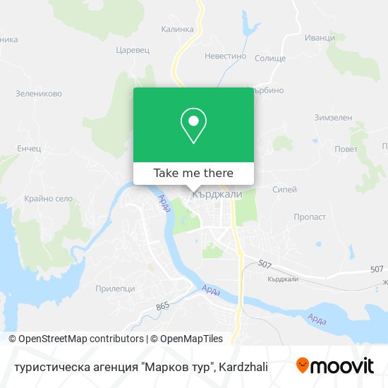 туристическа агенция "Марков тур" map