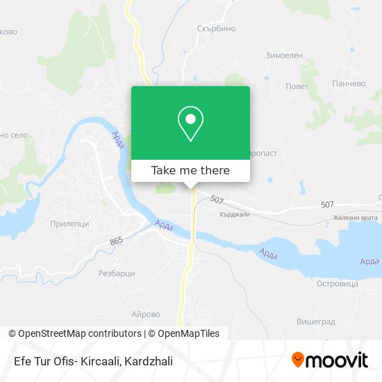 Efe Tur Ofis- Kircaali map