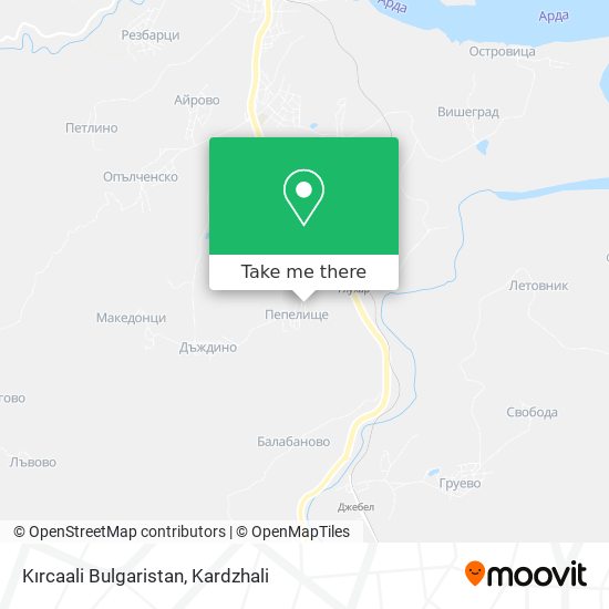 Kırcaali Bulgaristan map