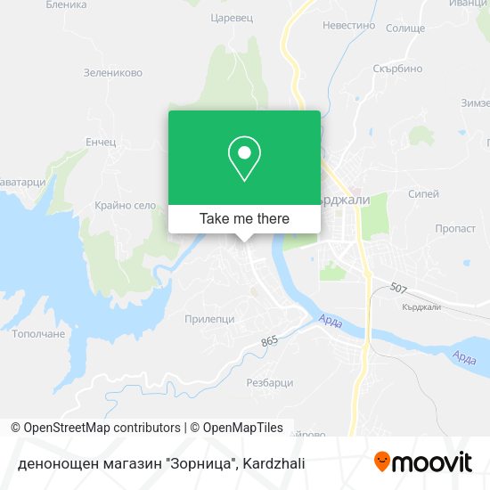 Карта денонощен магазин ''Зорница''