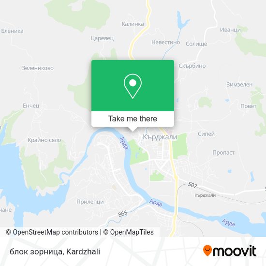Карта блок зорница