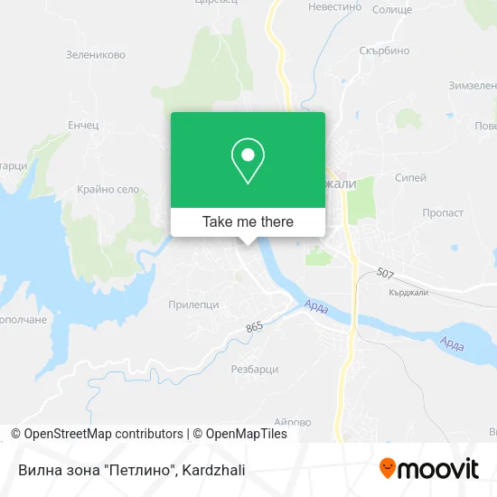 Карта Вилна зона "Петлино"