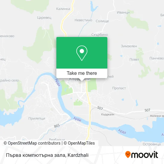 Карта Първа компютърна зала