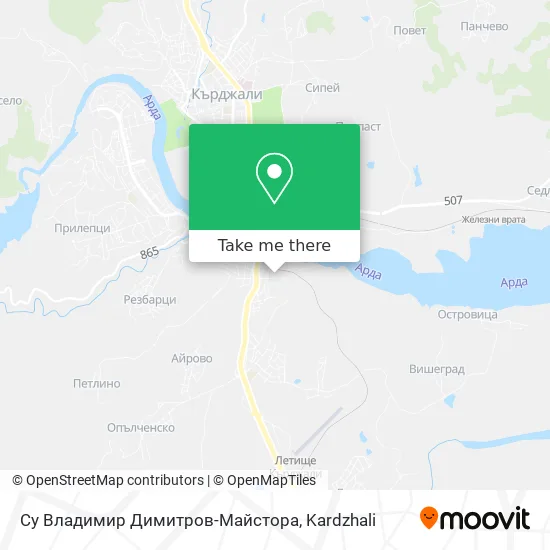 Карта Су Владимир Димитров-Майстора