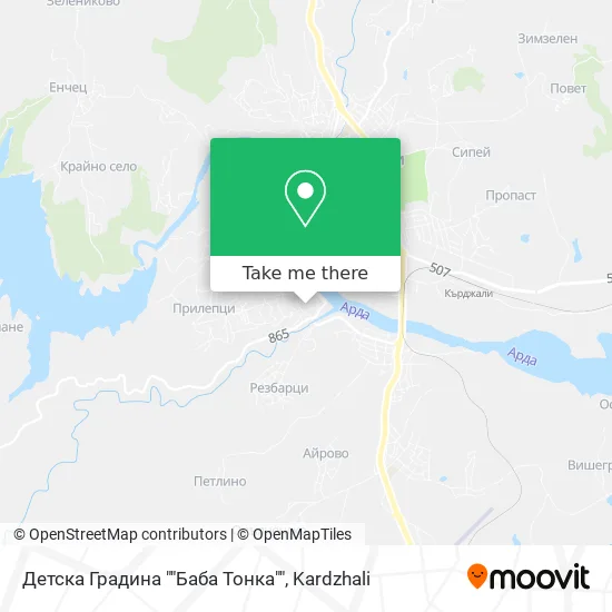 Карта Детска Градина ""Баба Тонка""