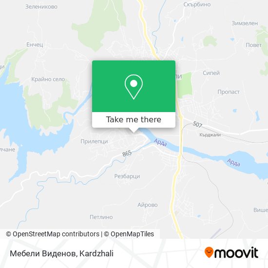 Мебели Виденов map