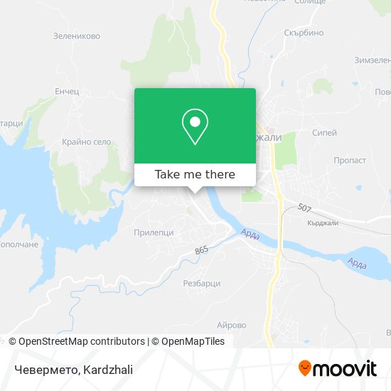 Чевермето map