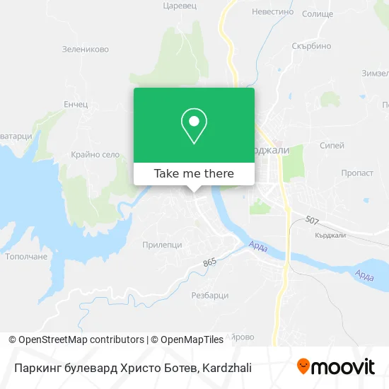 Карта Паркинг булевард Христо Ботев