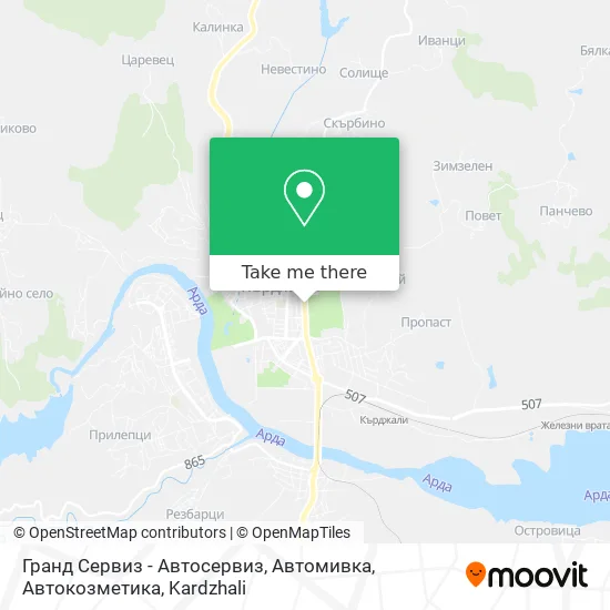 Карта Гранд Сервиз - Автосервиз, Автомивка, Автокозметика