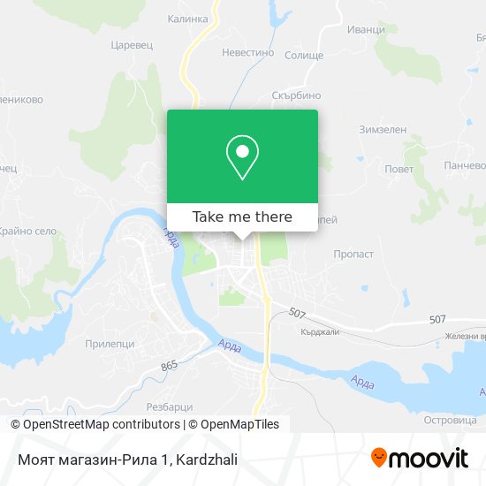 Моят магазин-Рила 1 map