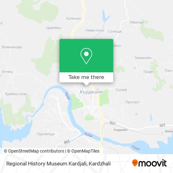 Regional History Museum Kardjali map