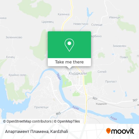Апартамент Пламена map