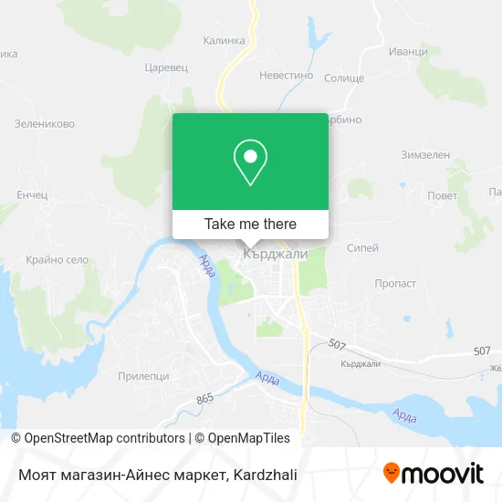 Карта Моят магазин-Айнес маркет