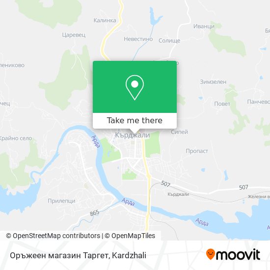 Оръжеен магазин Таргет map
