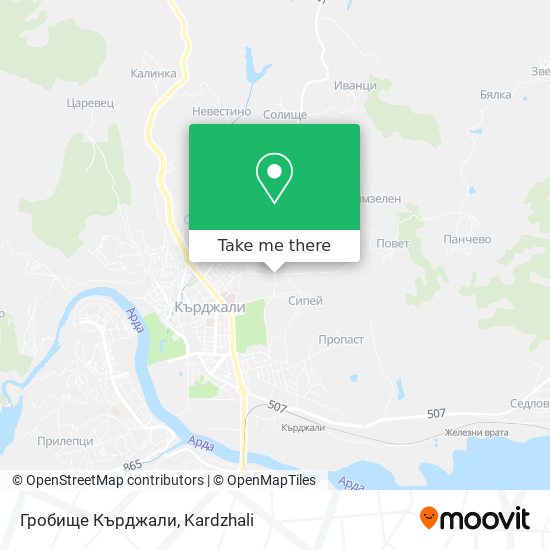 Гробище Кърджали map