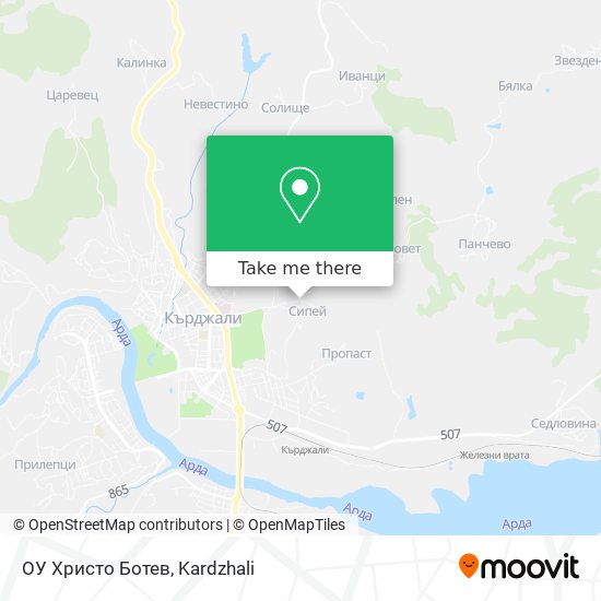 ОУ Христо Ботев map