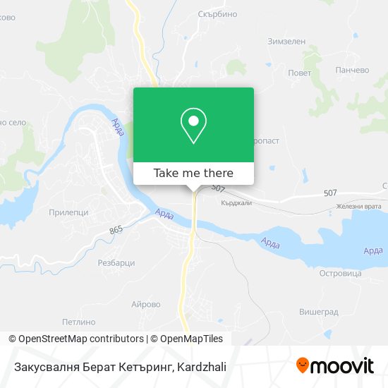 Закусвалня Берат Кетъринг map