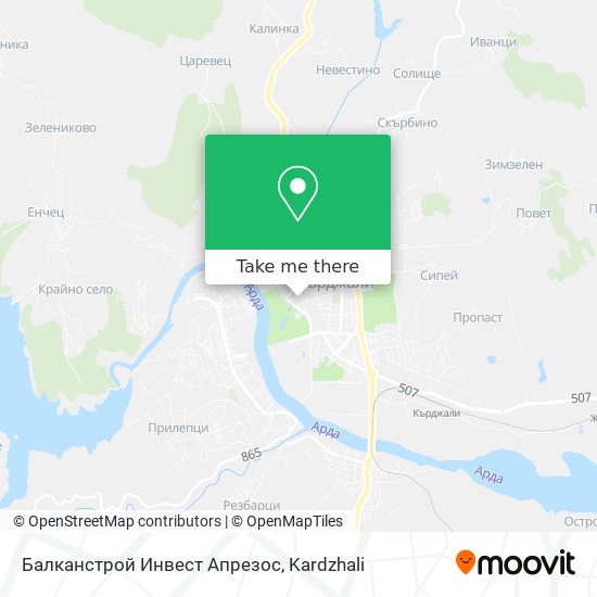 Балканстрой Инвест Апрезос map