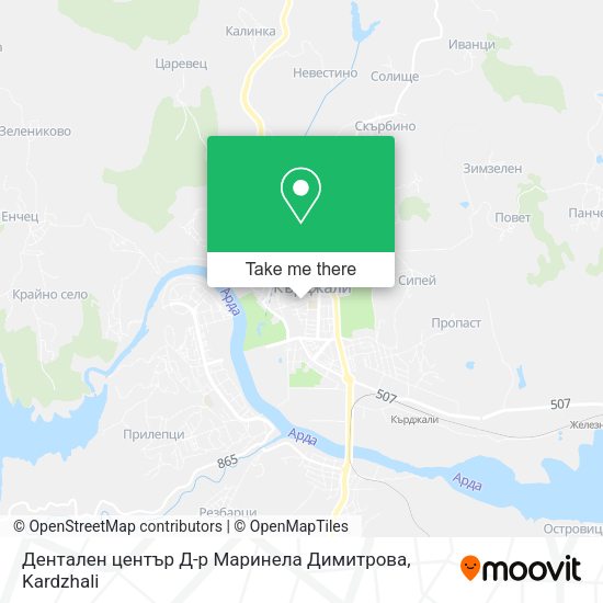 Карта Дентален център Д-р Маринела Димитрова