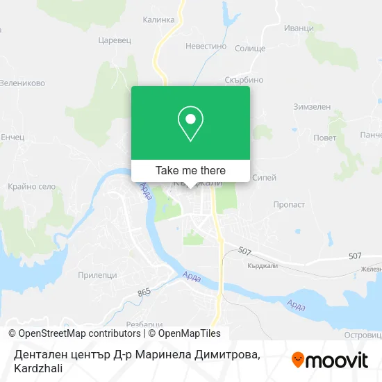 Карта Дентален център Д-р Маринела Димитрова