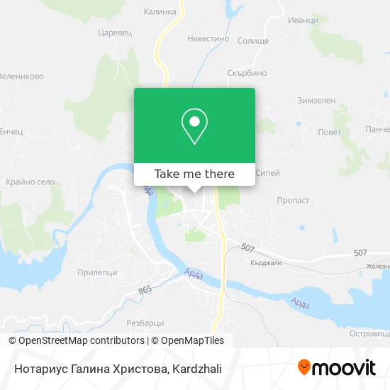 Карта Нотариус Галина Христова