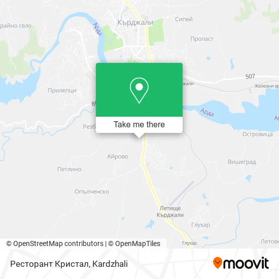 Карта Ресторант Кристал