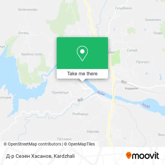 Карта Д-р Сезен Хасанов