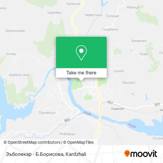 Зъболекар - Б.Борисова map