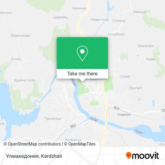 Карта Улмакедония