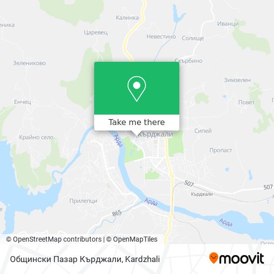 Общински Пазар Кърджали map