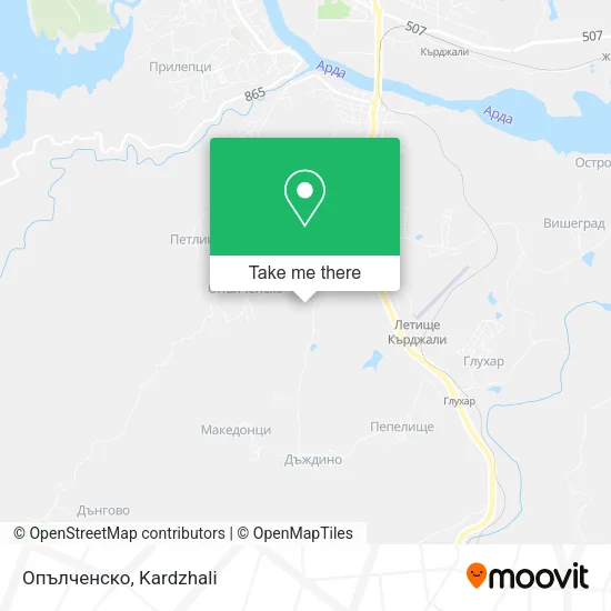 Карта Опълченско