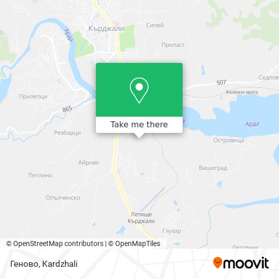 Геново map
