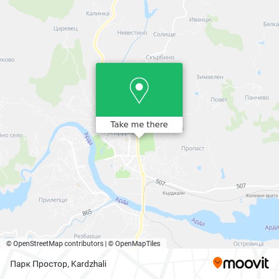 Парк Простор map