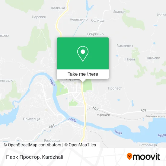 Карта Парк Простор