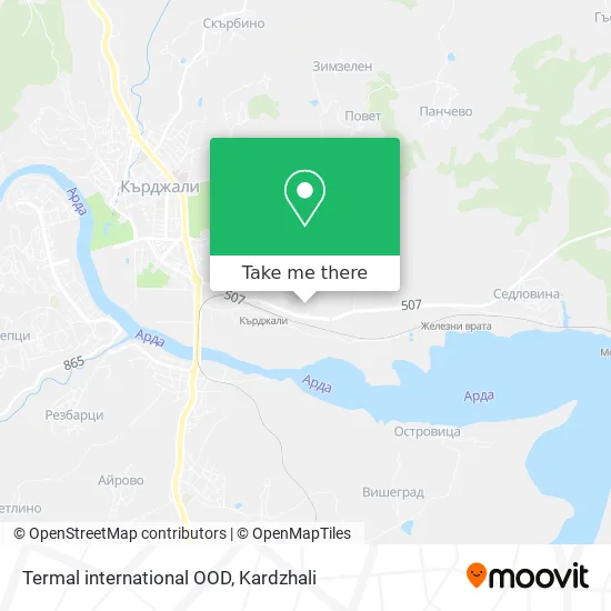 Карта Termal international OOD