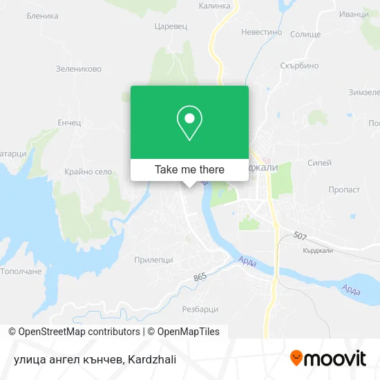 Карта улица ангел кънчев