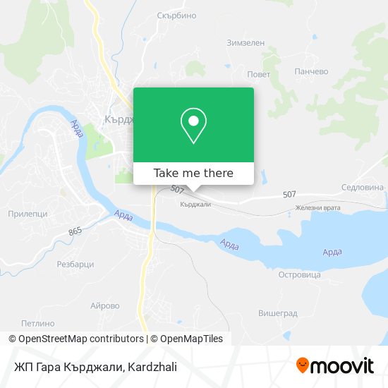 ЖП Гара Кърджали map
