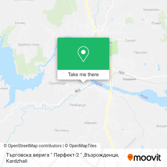 Карта Търговска верига " Перфект-2 " ,Възрожденци