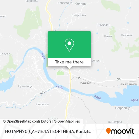 Карта НОТАРИУС ДАНИЕЛА ГЕОРГИЕВА