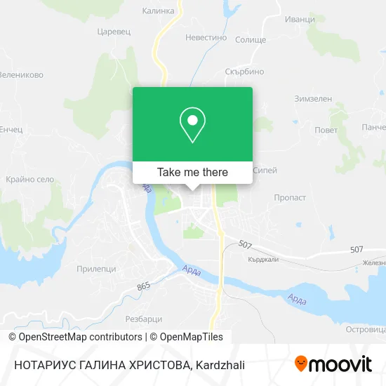 Карта НОТАРИУС ГАЛИНА ХРИСТОВА