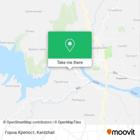 Карта Горна Крепост