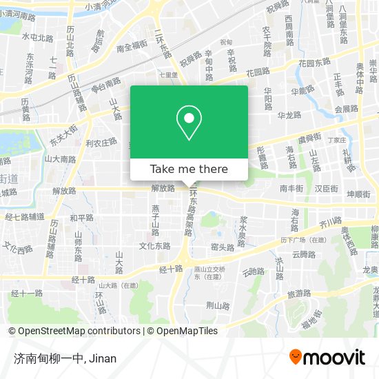 济南甸柳一中 map
