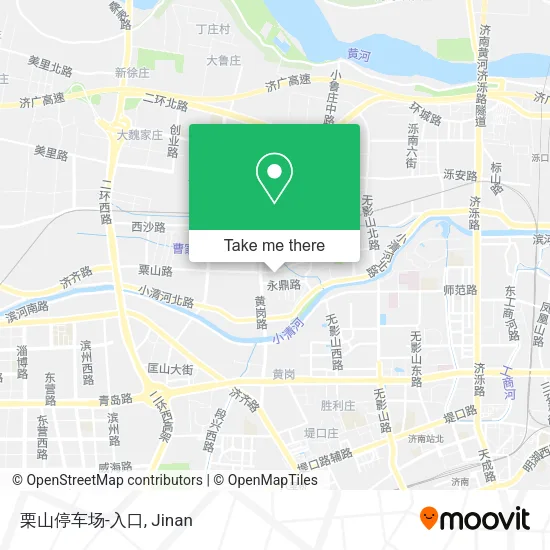 栗山停车场-入口 map